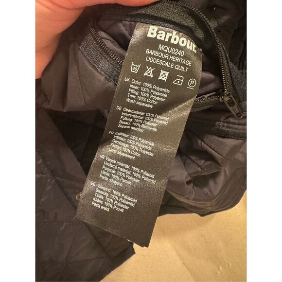 Barbour Barbour Heritage Liddesdale Quilted Jacket (Navy) Men's Clothing XL - Picture 12 of 12